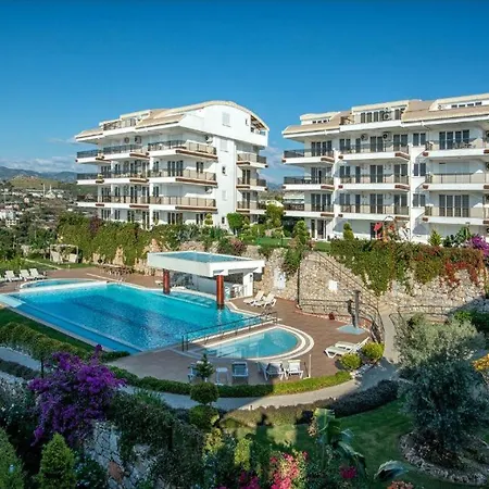 Doga Ve Deniz Manzarali Site Icerisinde Havuzlu Διαμέρισμα Αλάνια